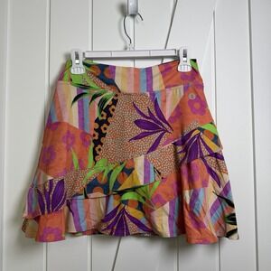 Dona Jo Athletic Skirt Skort Multicolor Golf Tennis Pickleball Activewear Size M